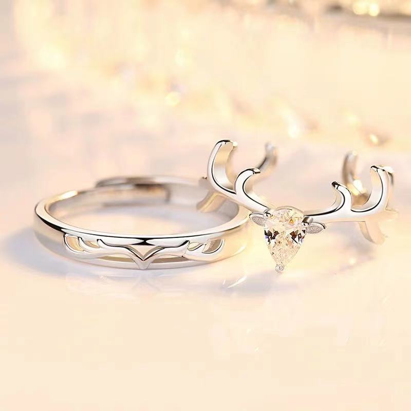 Silver Plated Couple Rings