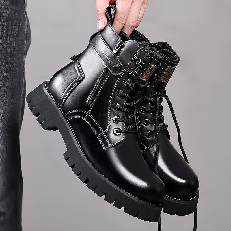 Men's Fashion Thick-soled High-top Boots