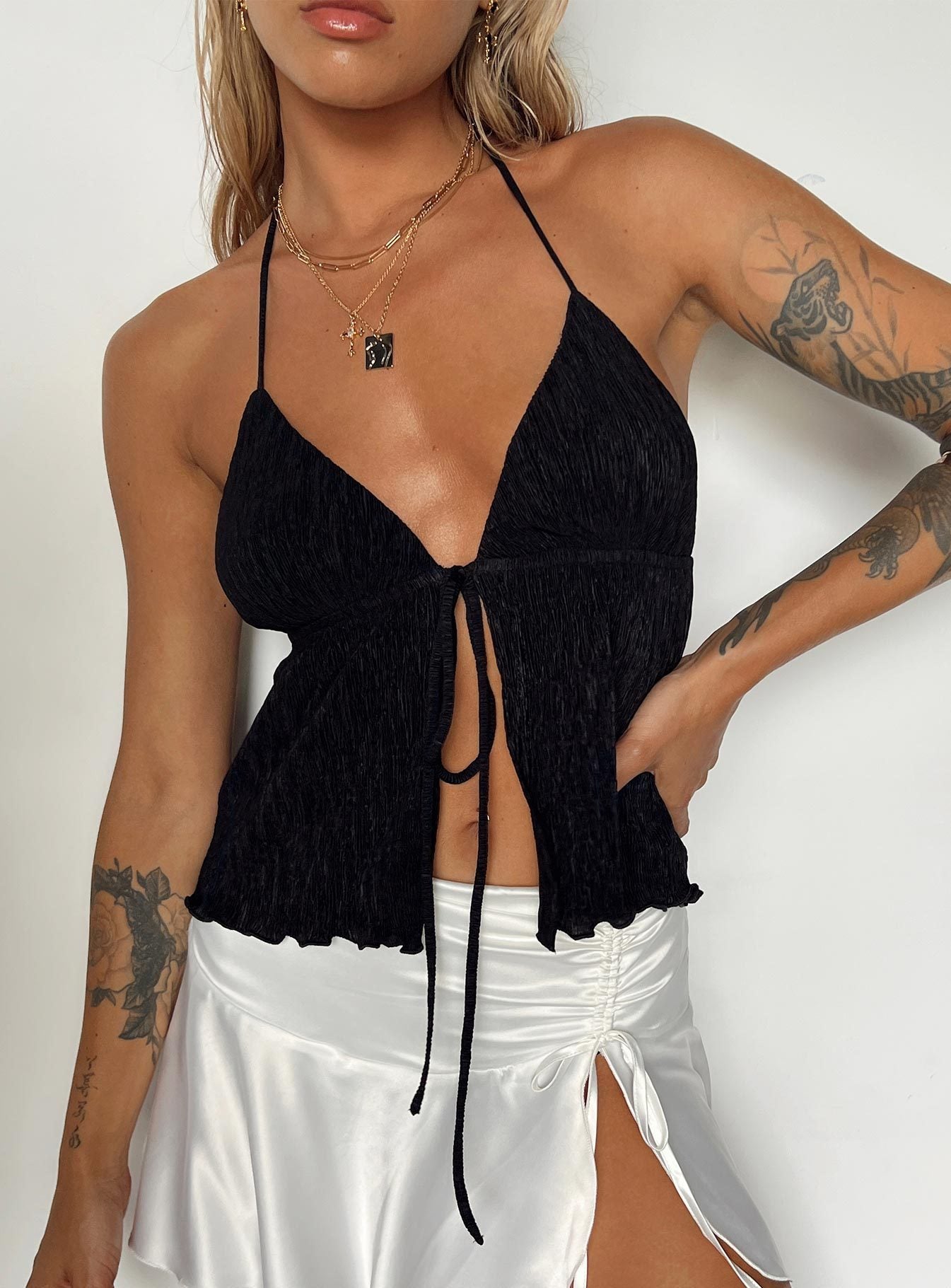 Sexy Lace-up Drawstring Camisole