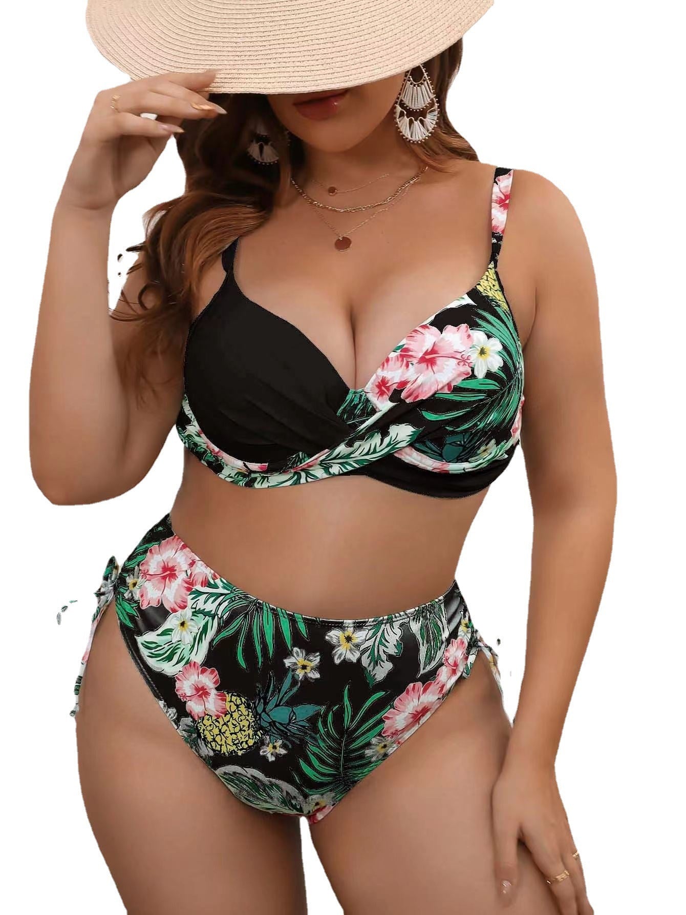 Plus Size Split Bikini Swimsuit