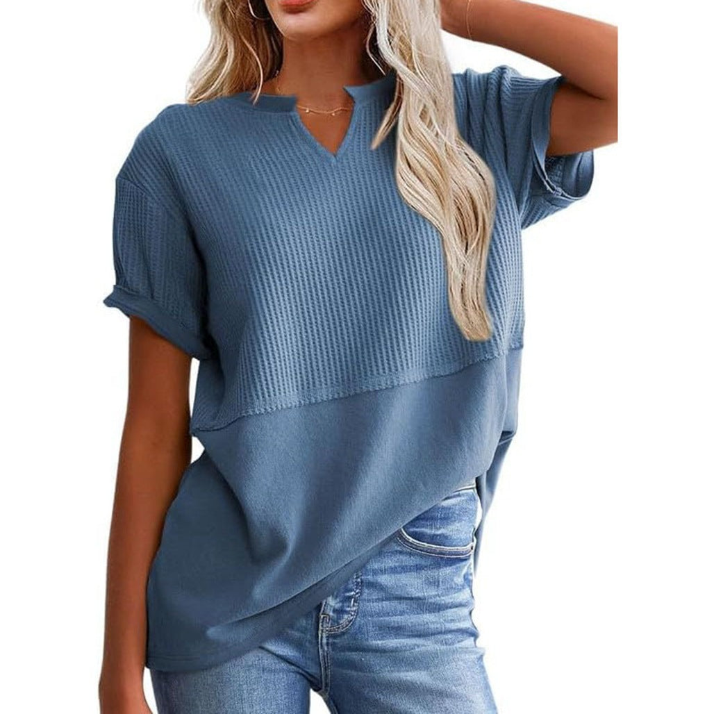 Casual Knitted Short-sleeved Shirt