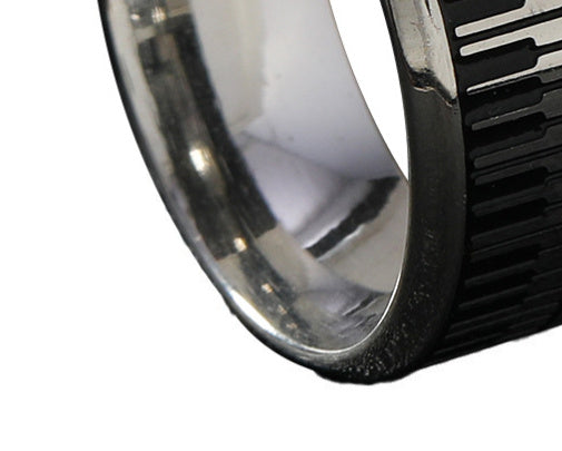 Stainless Steel Piano Keys Ring