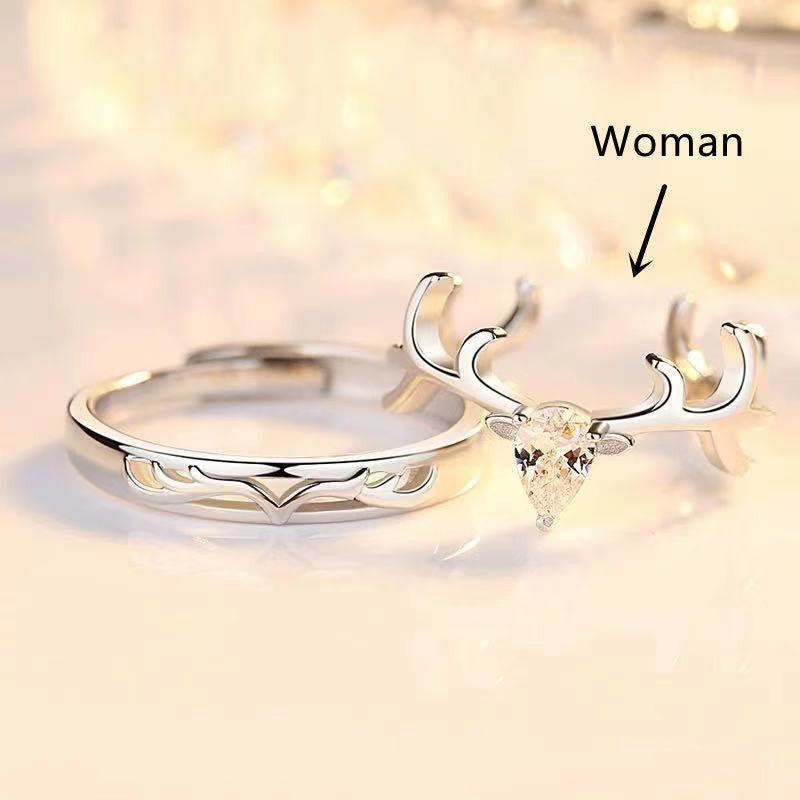 Silver Plated Couple Rings