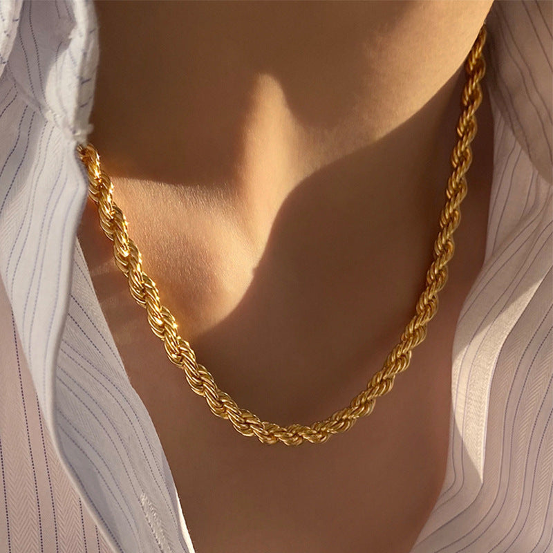 Gold Thick Necklace