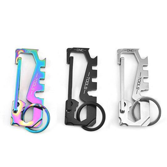 Stainless Steel Outdoor Multifunctional Tool Keychain