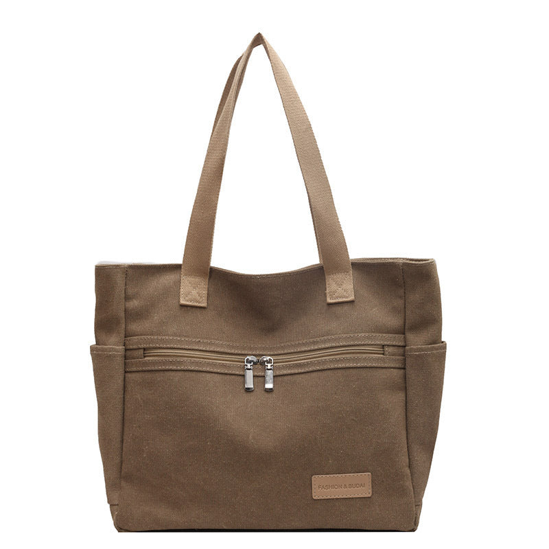 Canvas Shoulder Handbag