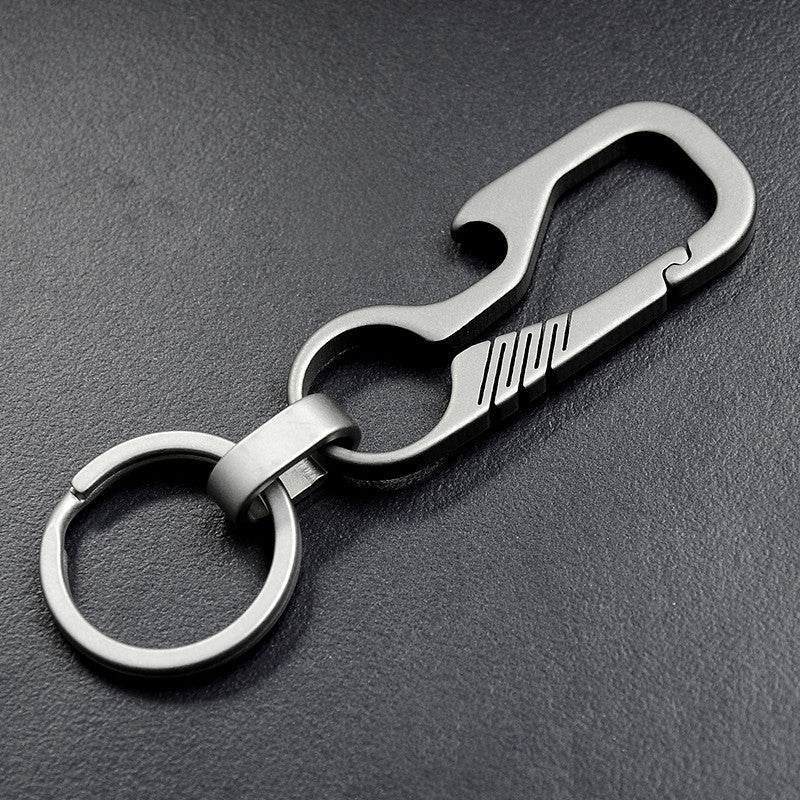 Men's Waist Titanium Alloy Keychain