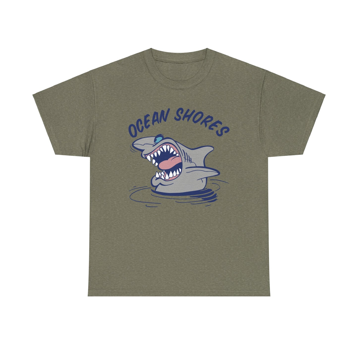 Ocean Shores Shark, Heavy Cotton T-Shirt