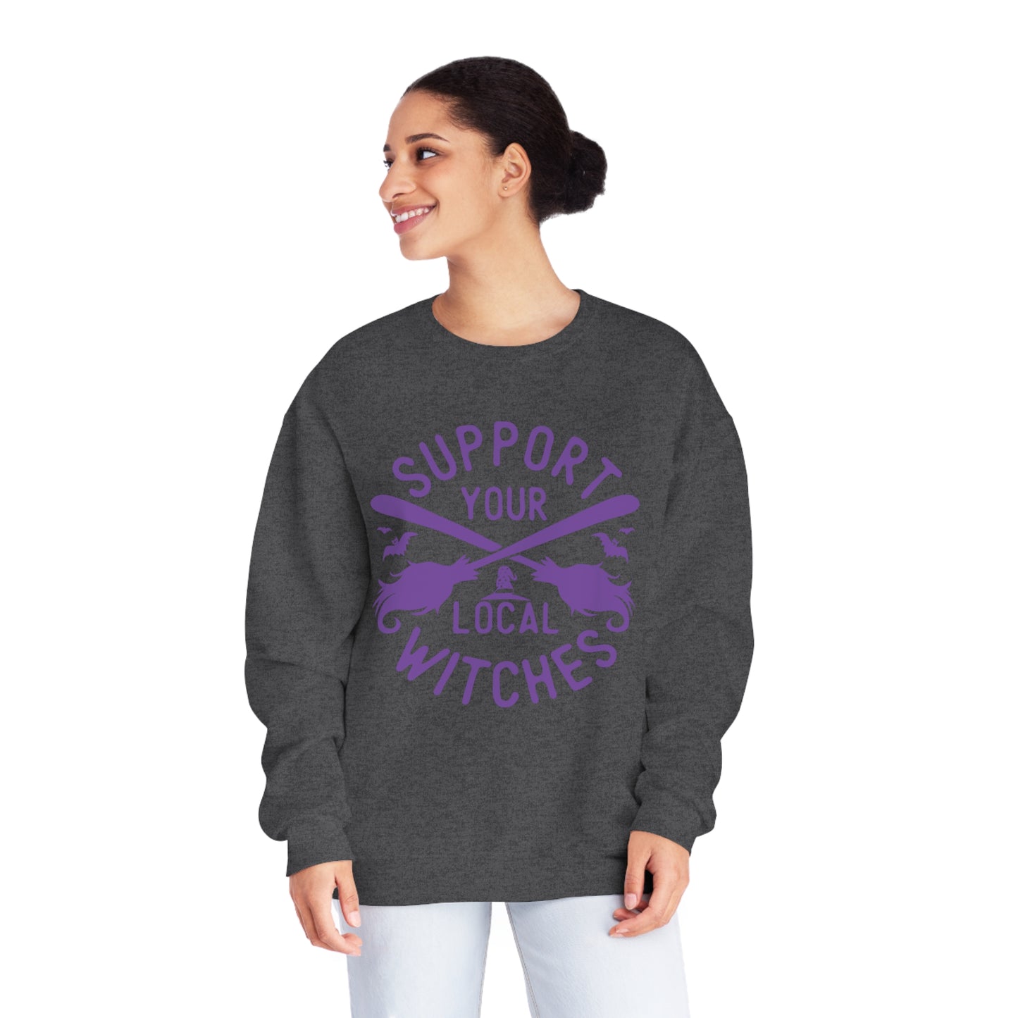 Support Your Local Witches, Unisex NuBlend® Crewneck Sweatshirt