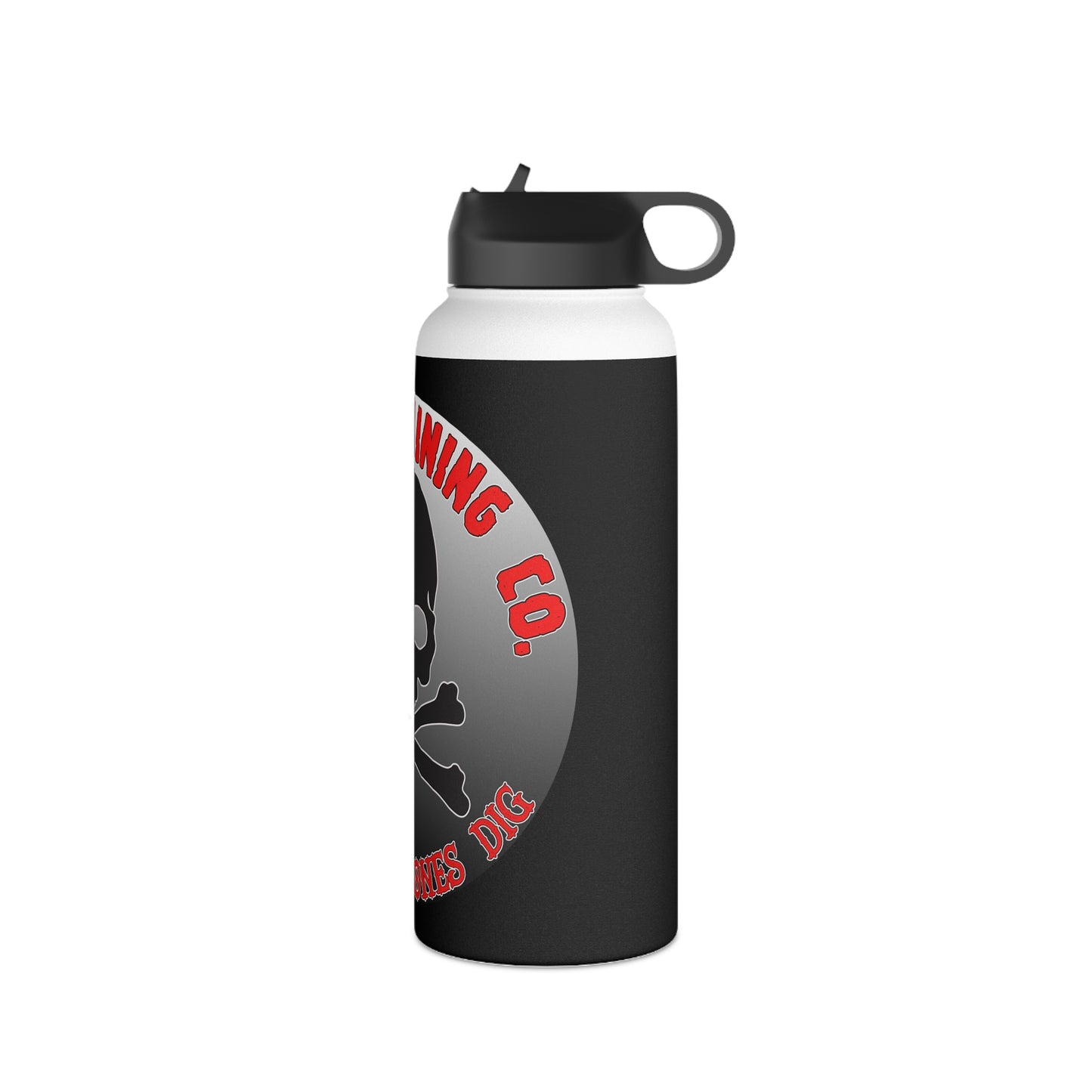 Oregon Mining Co. Skull & Bones Dig. Stainless Steel Water Bottle