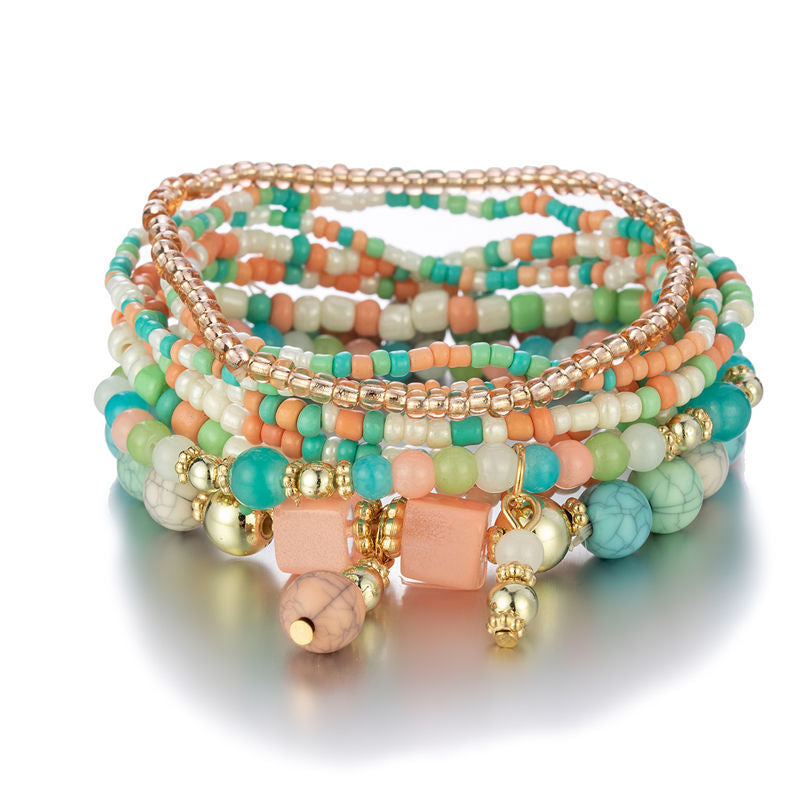 Creative Fashion Bohemian Multi-layered Bracelet Set