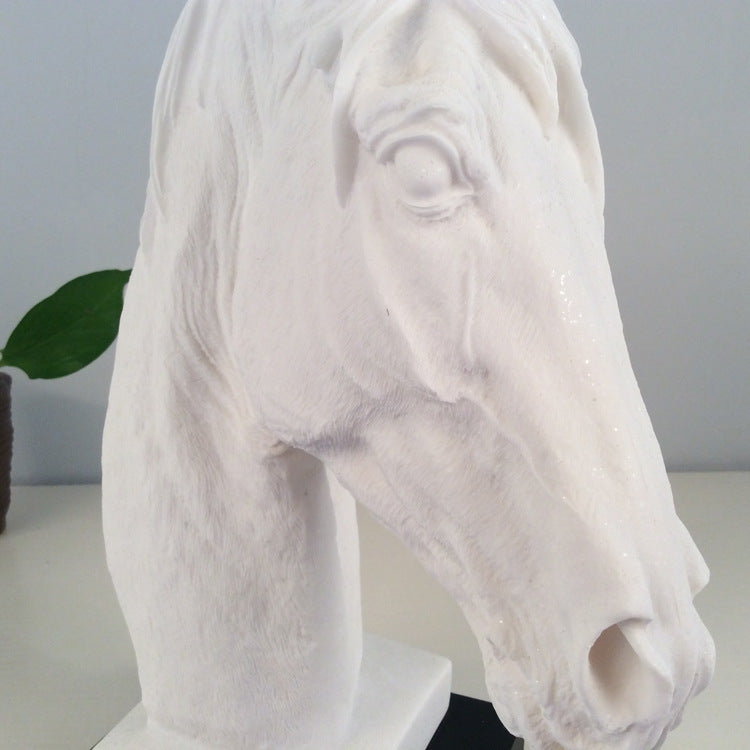 Resin horse head decoration