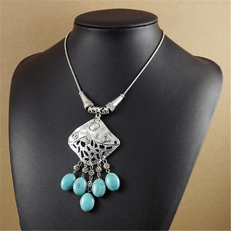 Bohemian Turquoise Necklace