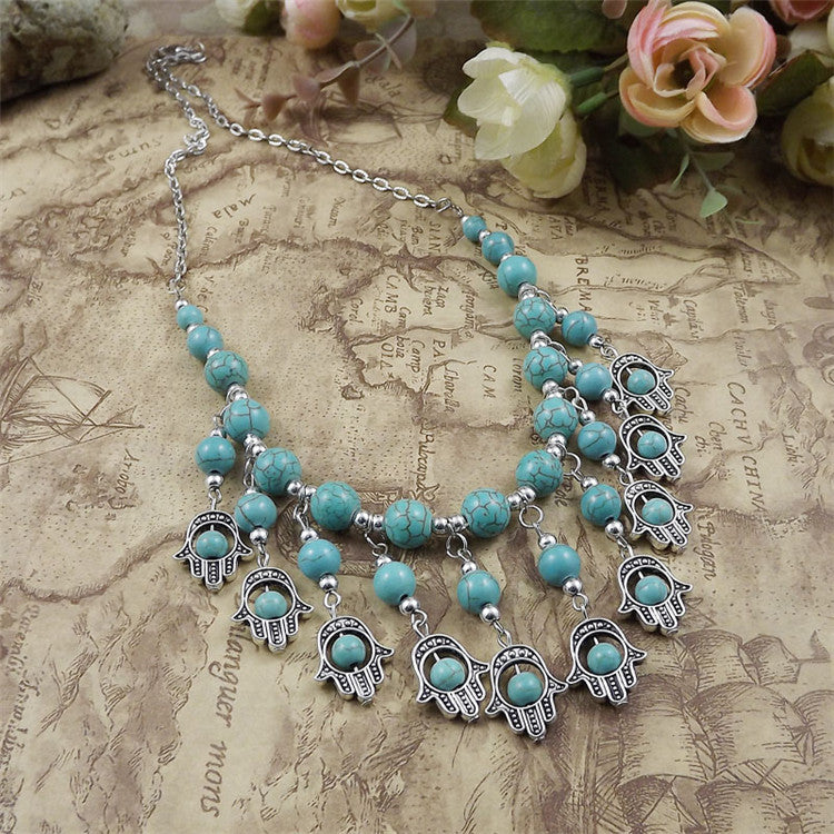 Bohemian Turquoise Necklace