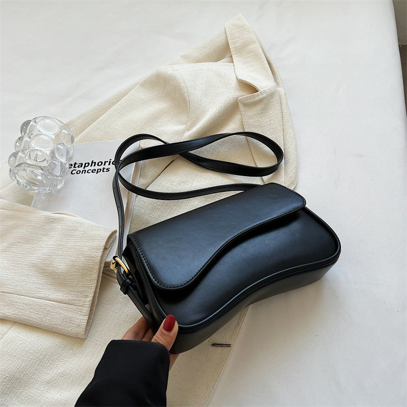 Flip Magnetic Buckle Shoulder Bag