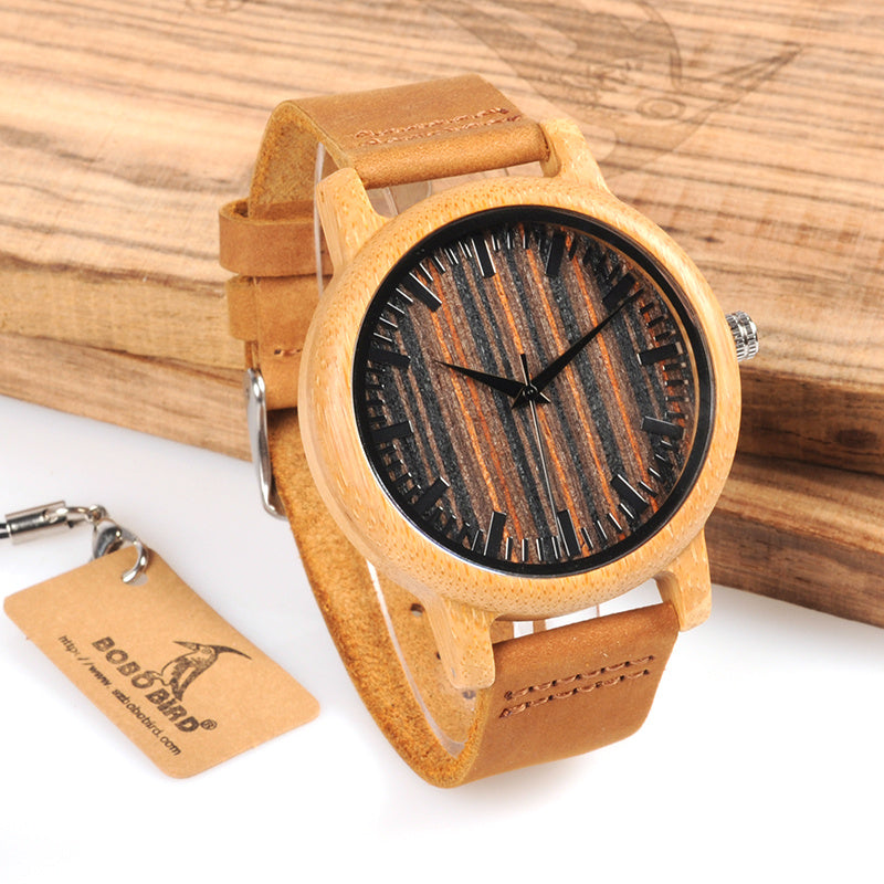 Luxury Quartz Bamboo Watch