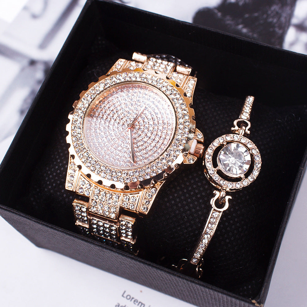 Rhinestone Diamond Steel Strap Watch