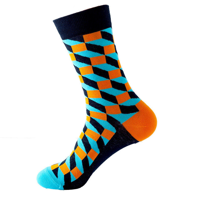 Mid Calf Fashion Trendy Socks