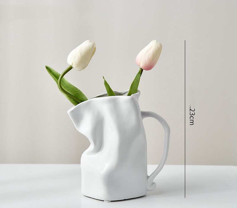 Ceramic Fold Kettle Cup Vase