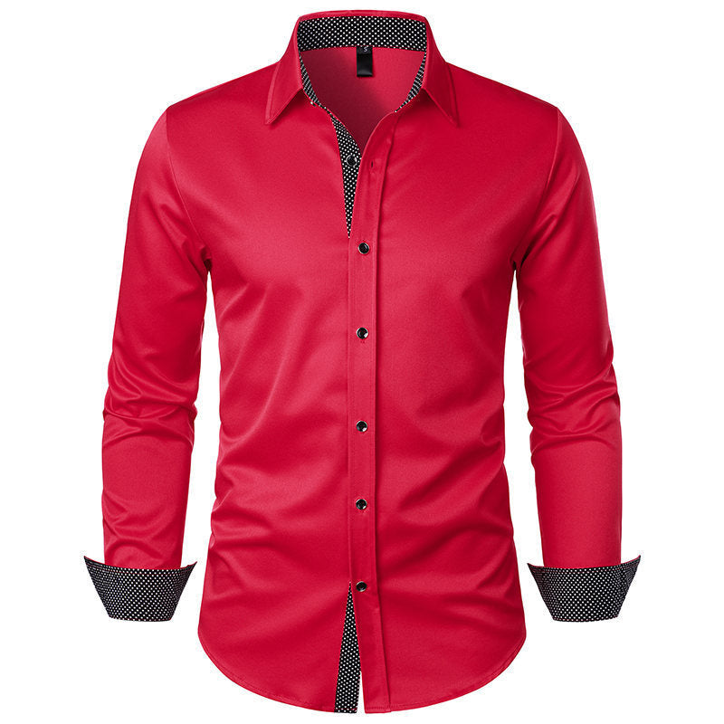 Men's Patchwork Casual Shirt