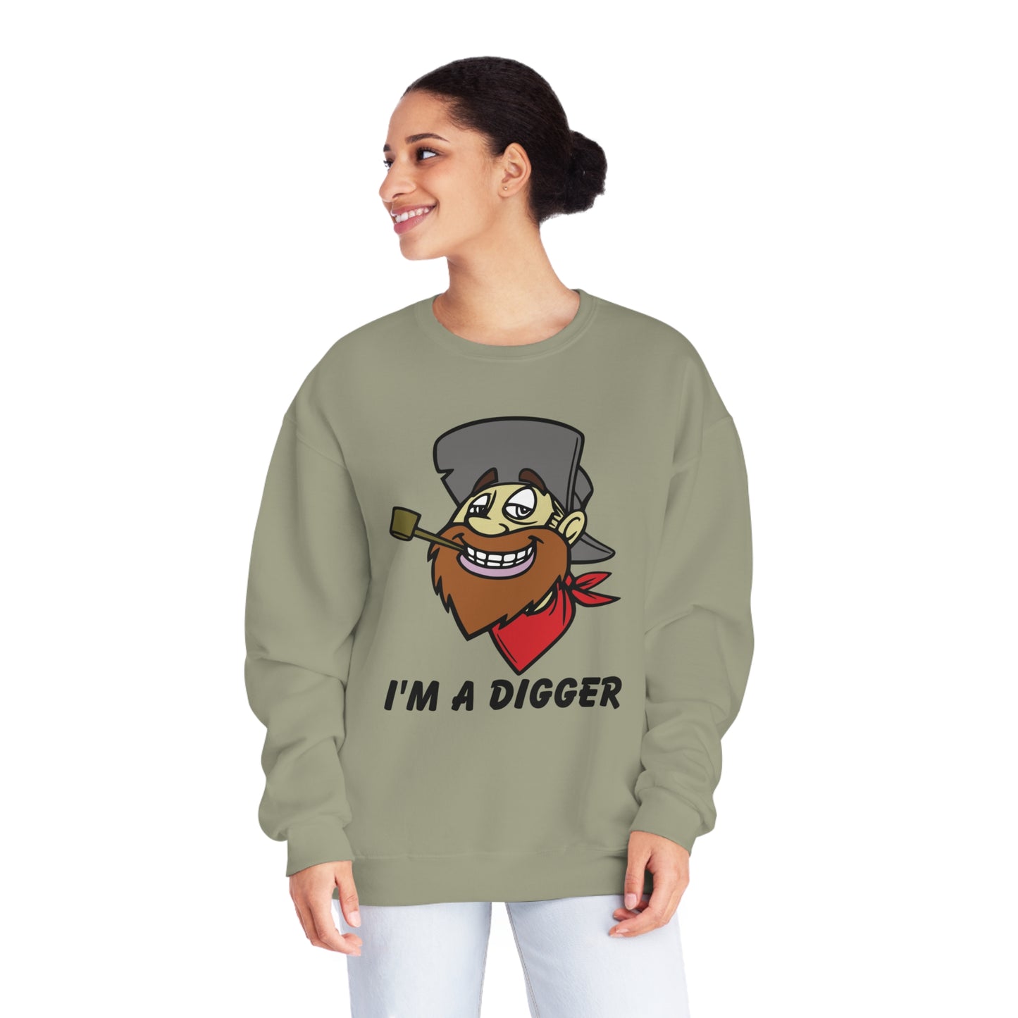 I'M a Digger, Unisex NuBlend® Crewneck Sweatshirt