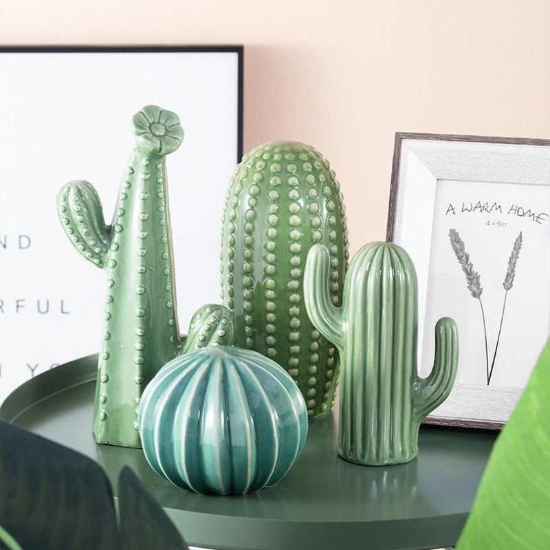 Ceramic Cactus Decoration