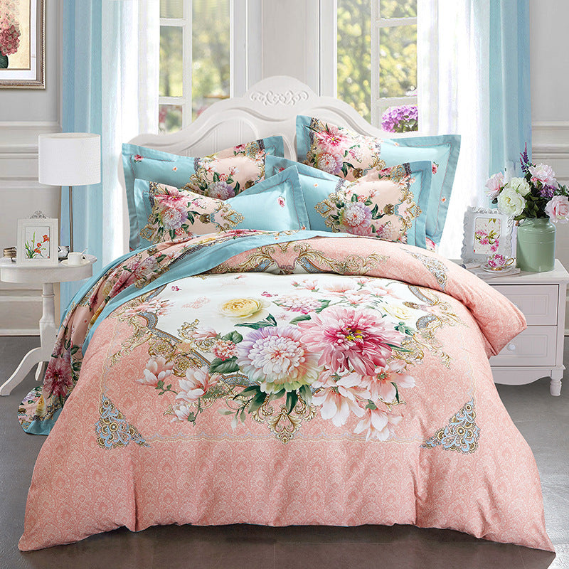 Four-piece cotton bed set