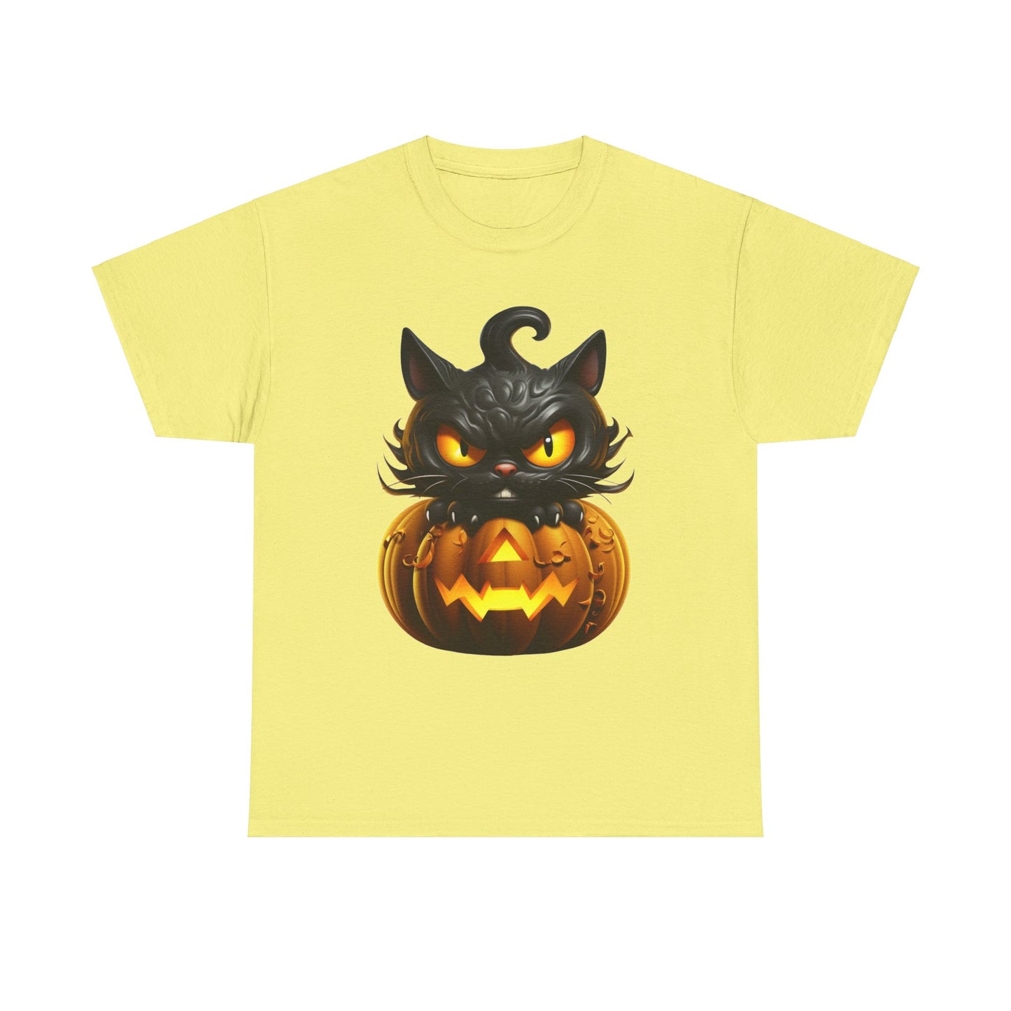 Halloween Kitty. Heavy Cotton T-Shirt