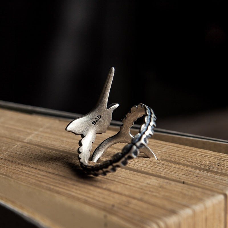 Sterling Silver Marlin Ring