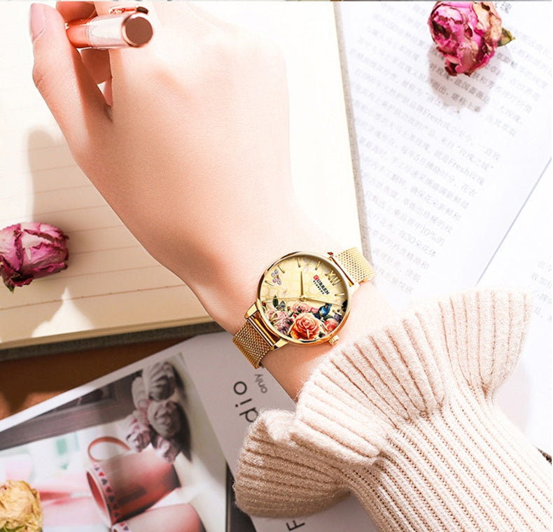 Elegant Floral Watch