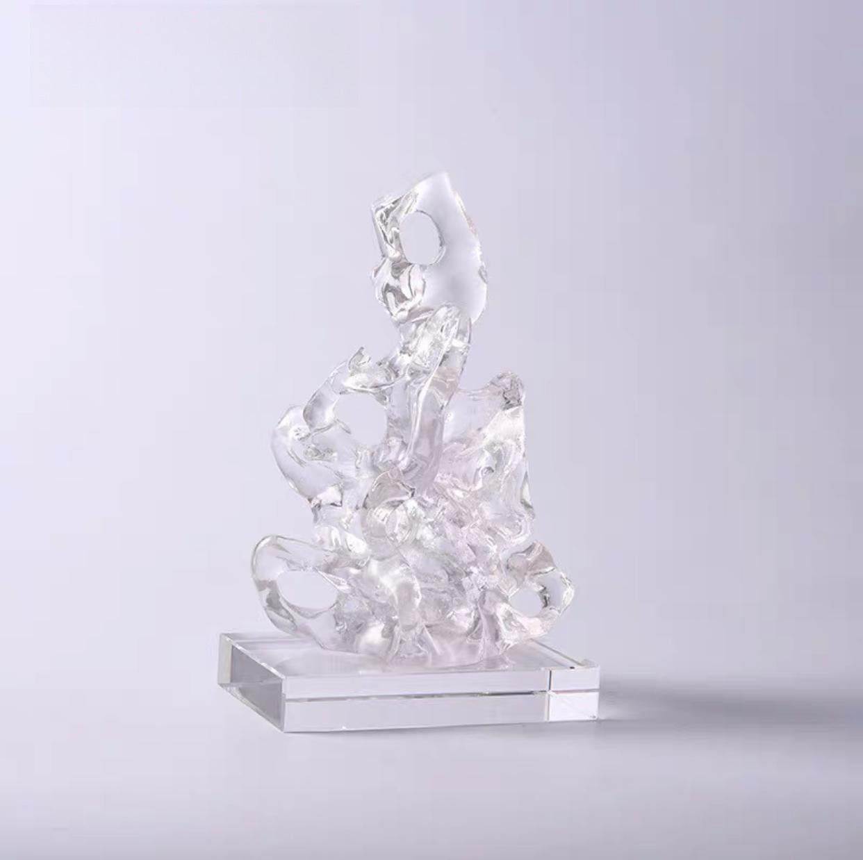 Transparent Resin Sculpture Art