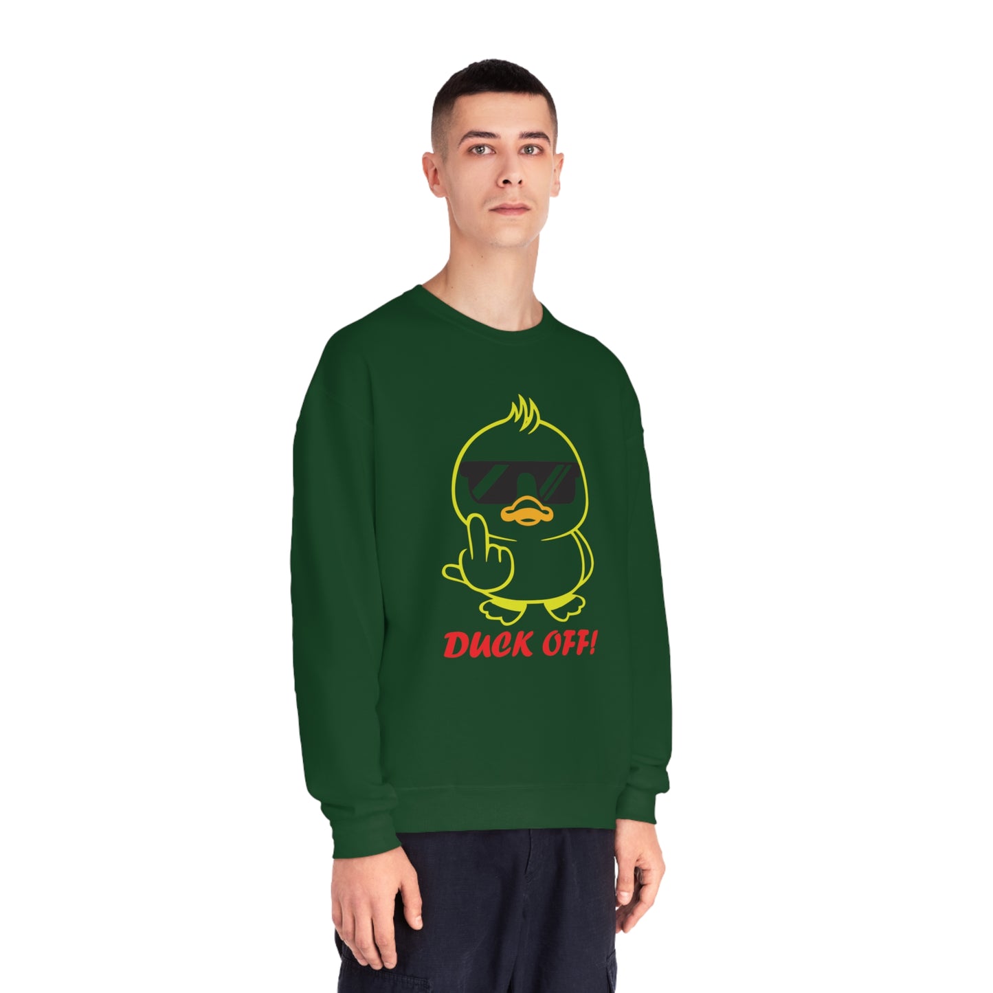 Duck Off, Unisex NuBlend® Crewneck Sweatshirt