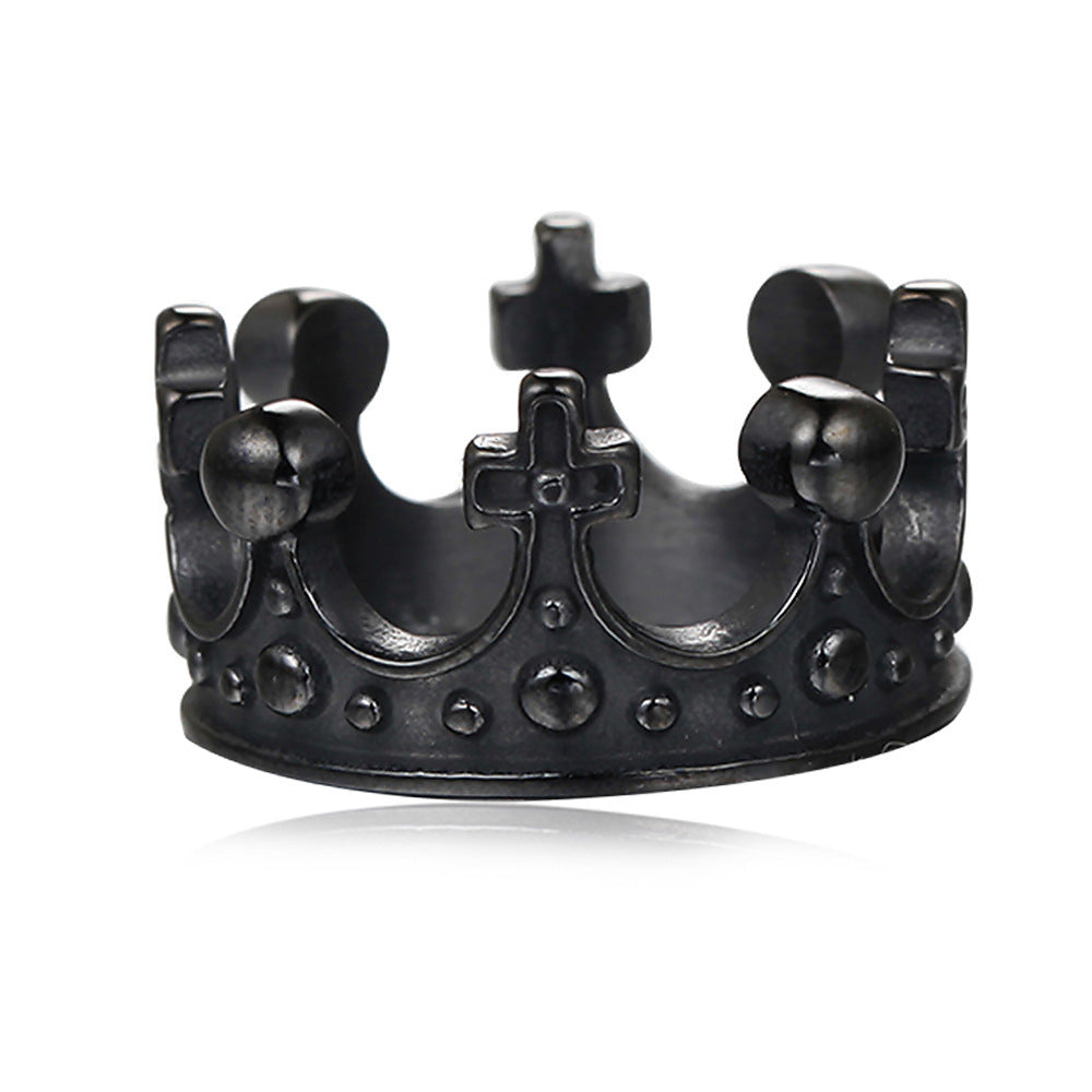 Stainless Steel Crown Ring