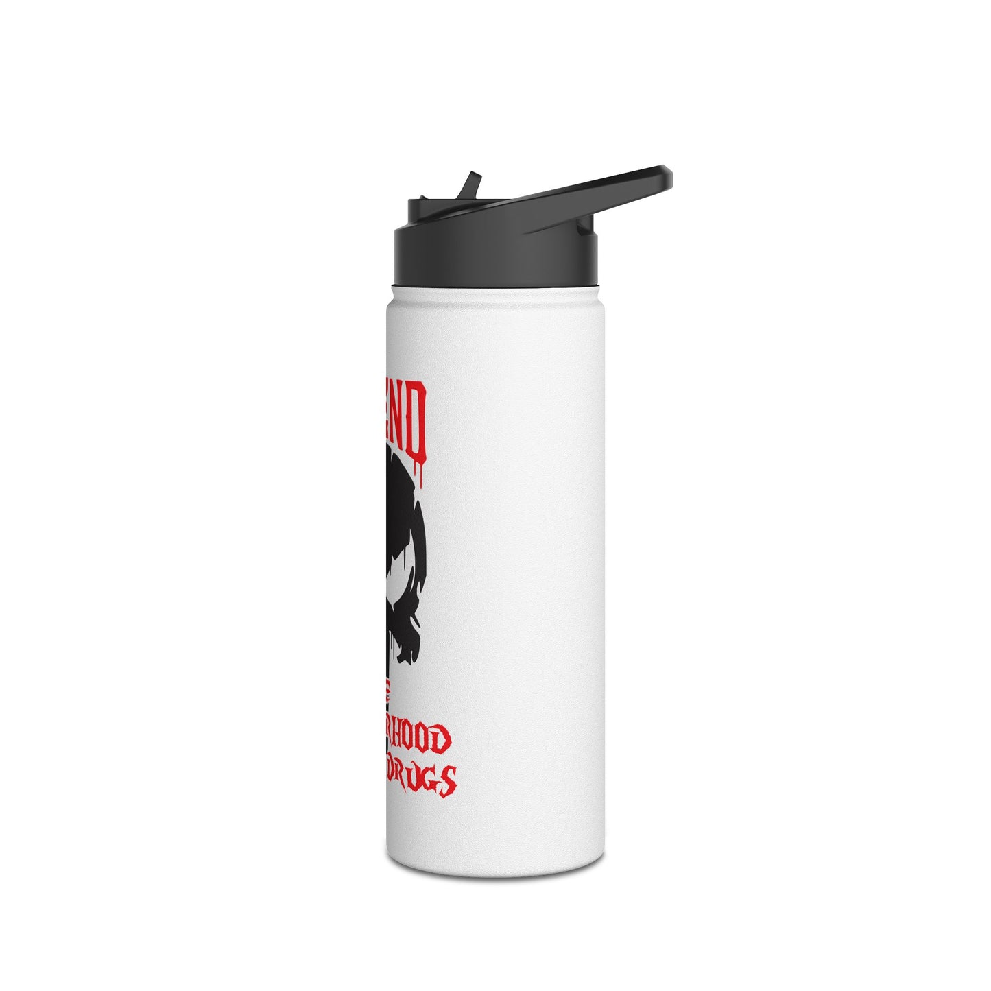 Defend the Neighborhood Against Drugs. Stainless Steel Water Bottle