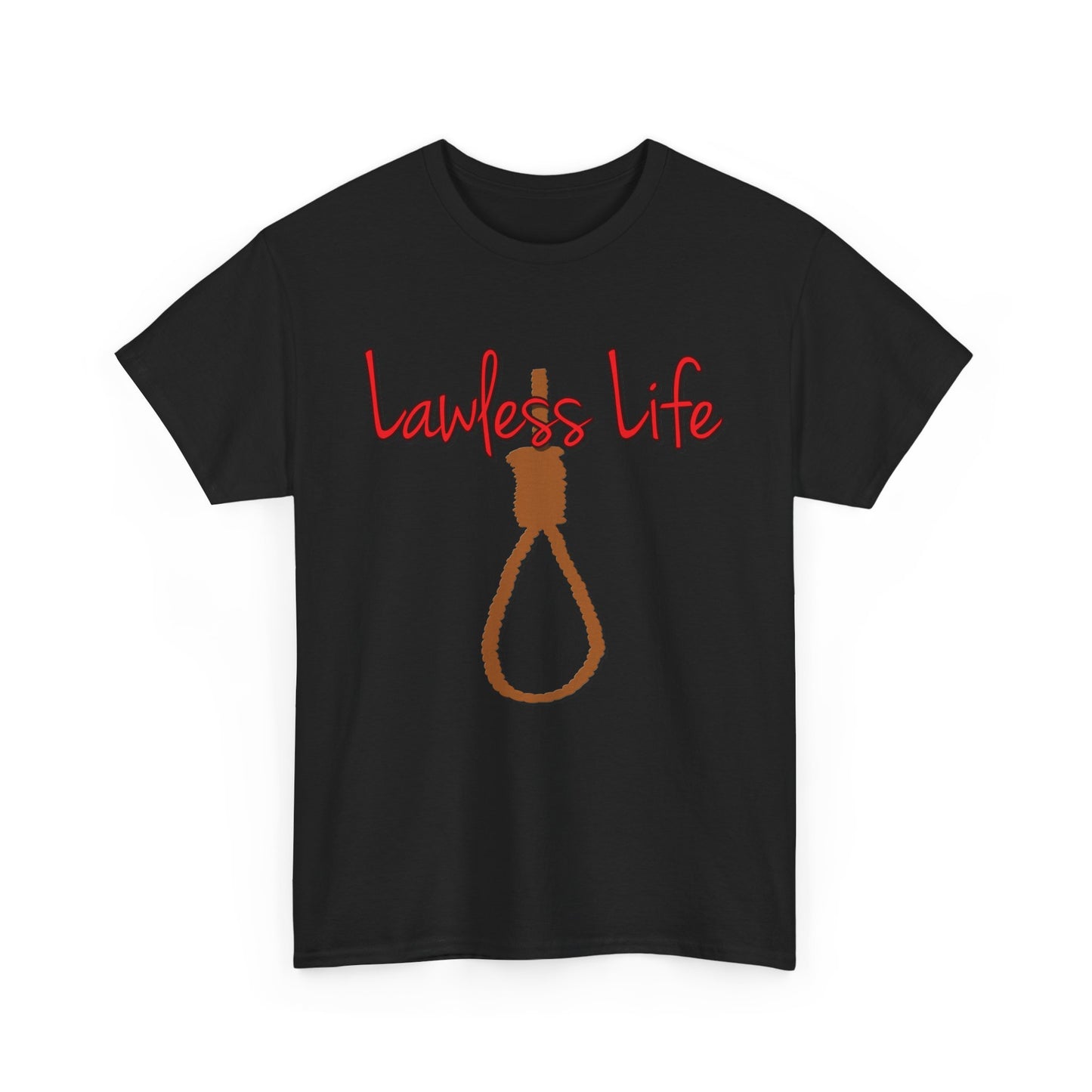 Lawless Life Noose. Heavy Cotton T-Shirt