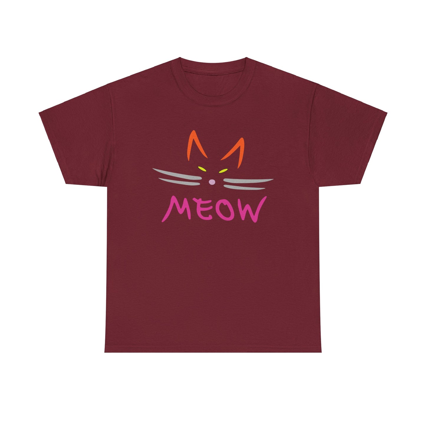 Meow. Heavy Cotton T-Shirt