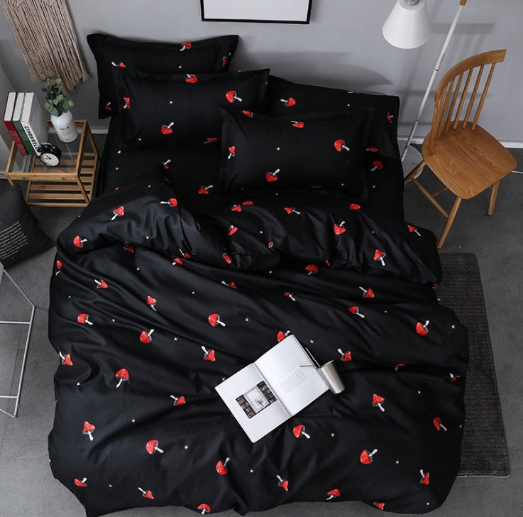 Trendy three-piece bedding set