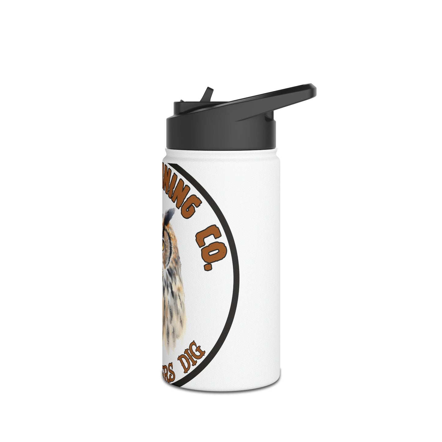 Oregon Mining Co. Owl Lovers Dig. Stainless Steel Water Bottle