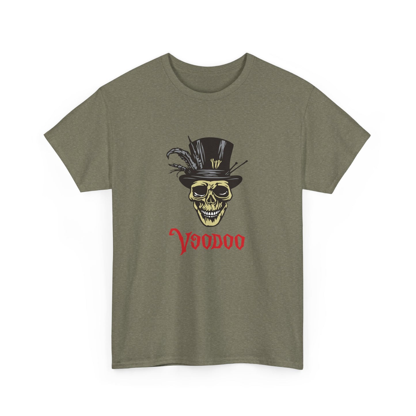 VooDoo Skull, Heavy Cotton T-Shirt