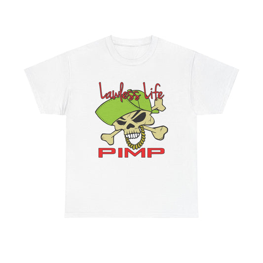 Lawless Life Pimp. Heavy Cotton T-Shirt