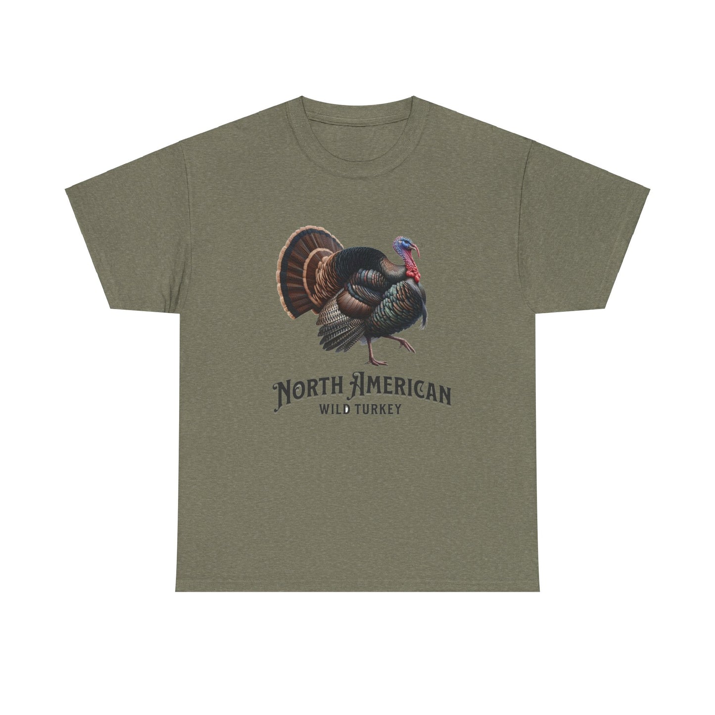 North American Wild Turkey. Heavy Cotton T-Shirt