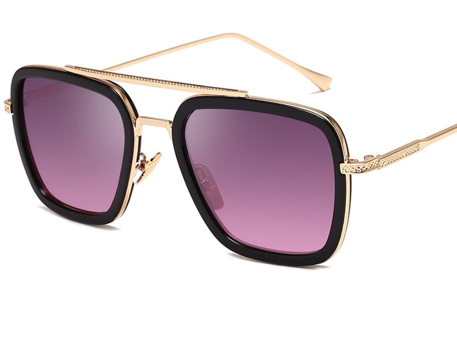 Metal frame fashion sunglasses