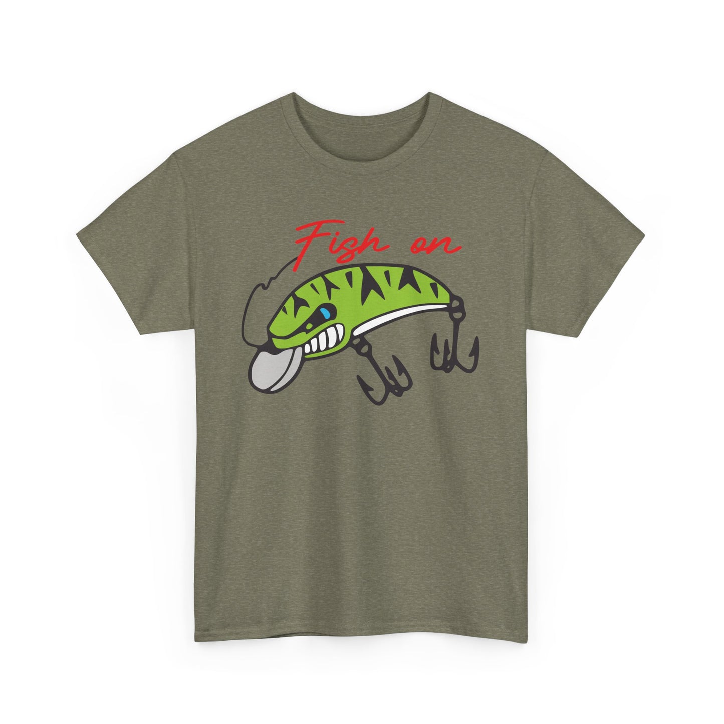 Fish on Lure Heavy Cotton T-Shirt