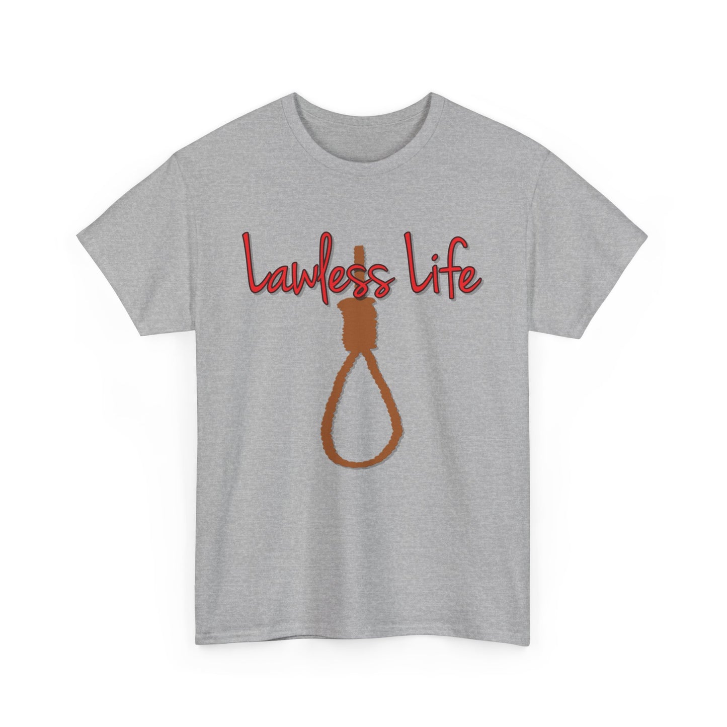 Lawless Life Noose. Heavy Cotton T-Shirt