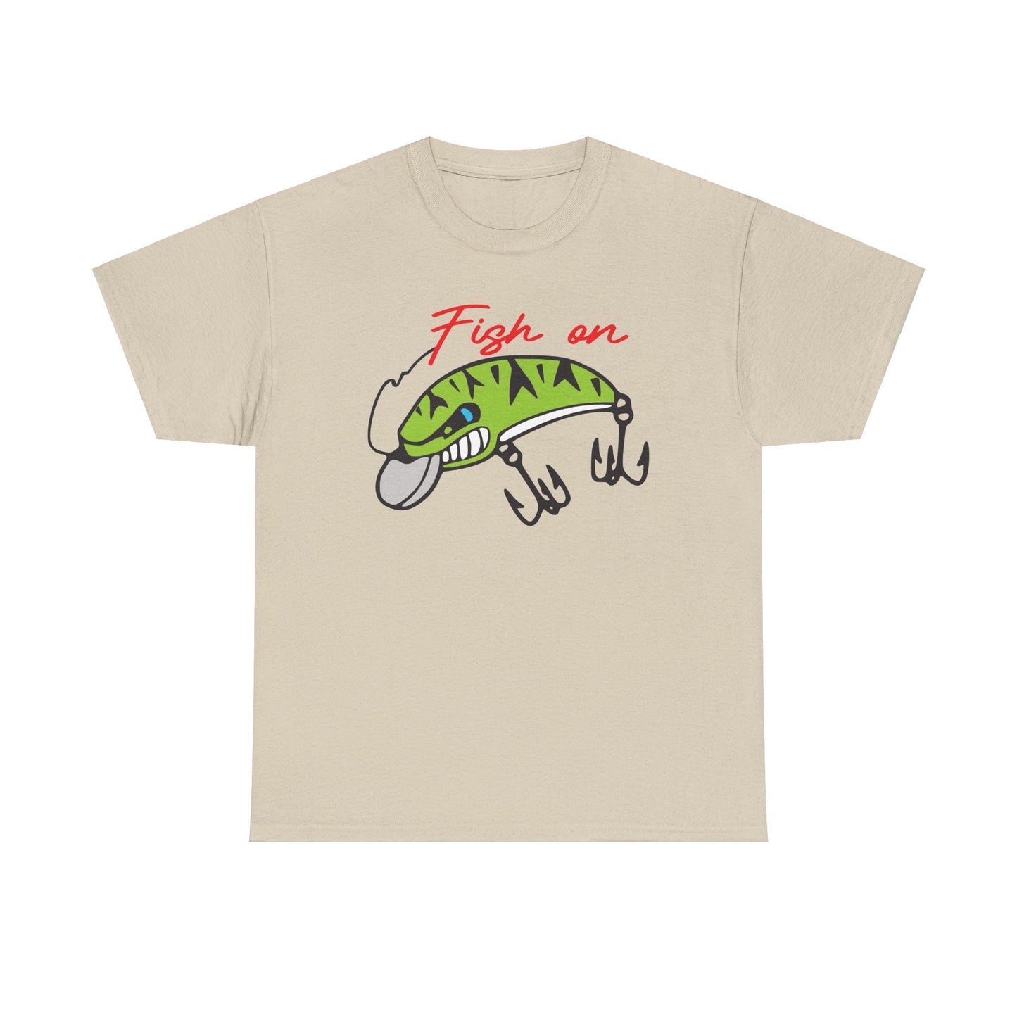 Fish on Lure Heavy Cotton T-Shirt