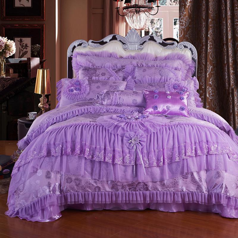 Wedding Four-piece Lace Bedding