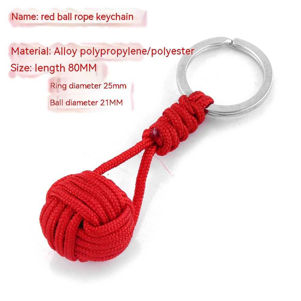 Monkeys Fist Ball Rope Keychain