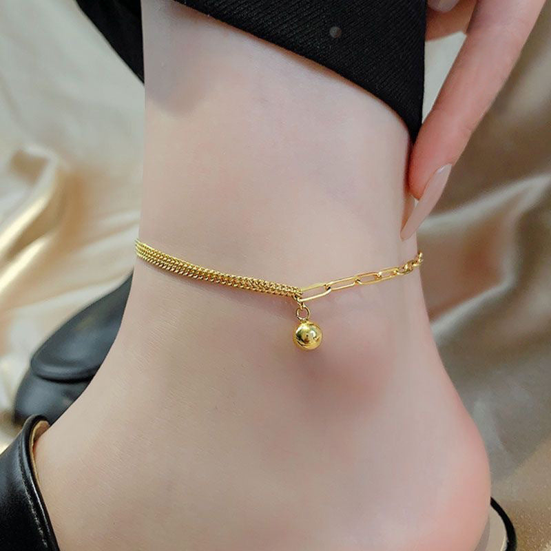 Small Golden Balls Anklet