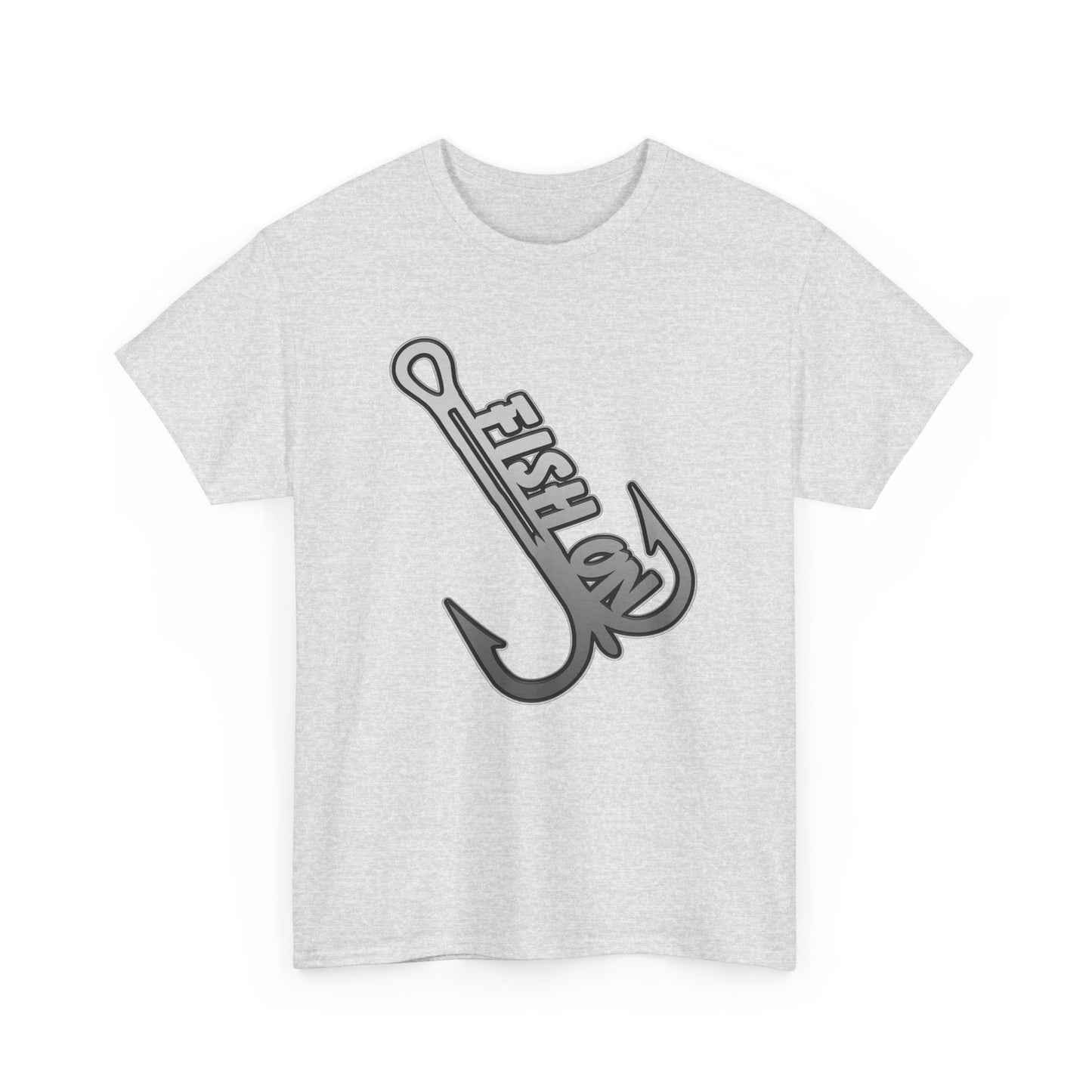 Fish on treble hook, Heavy Cotton T-Shirt