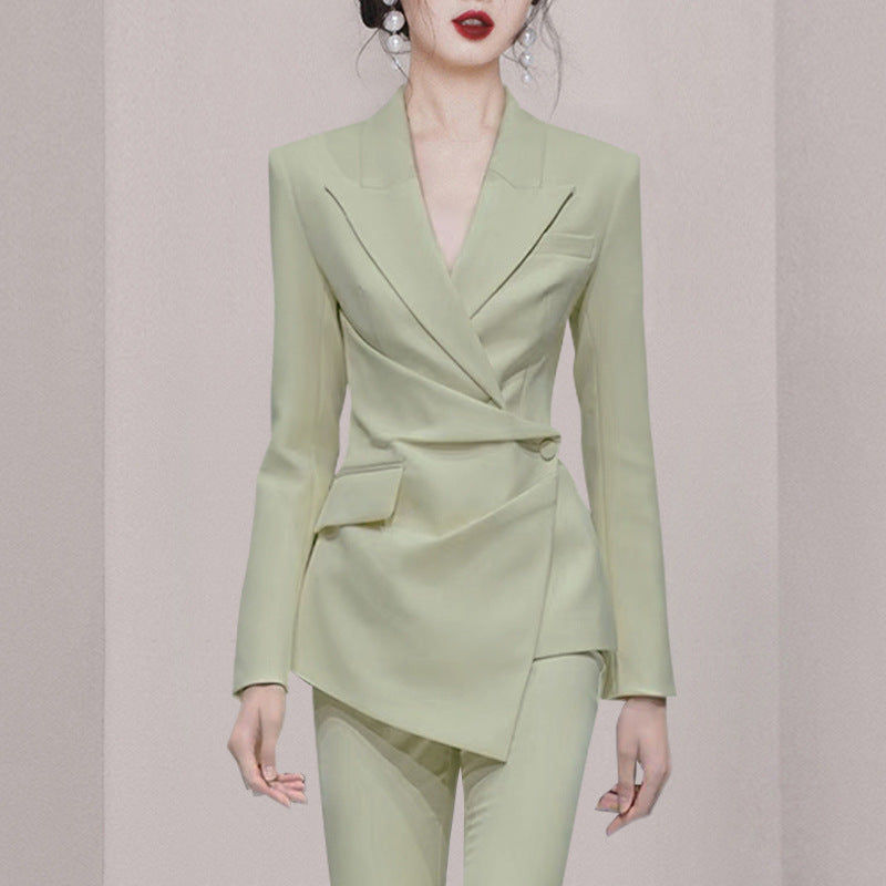 High-grade Retro Pleated Suit